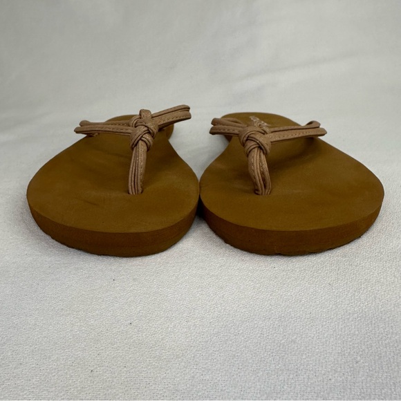 Volcom Forever And Ever II Flip Flop Sandal Tan 8 - Picture 3 of 10